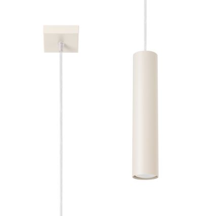 Lámpara colgante LAGOS 1xGU10/10W/230V color crema