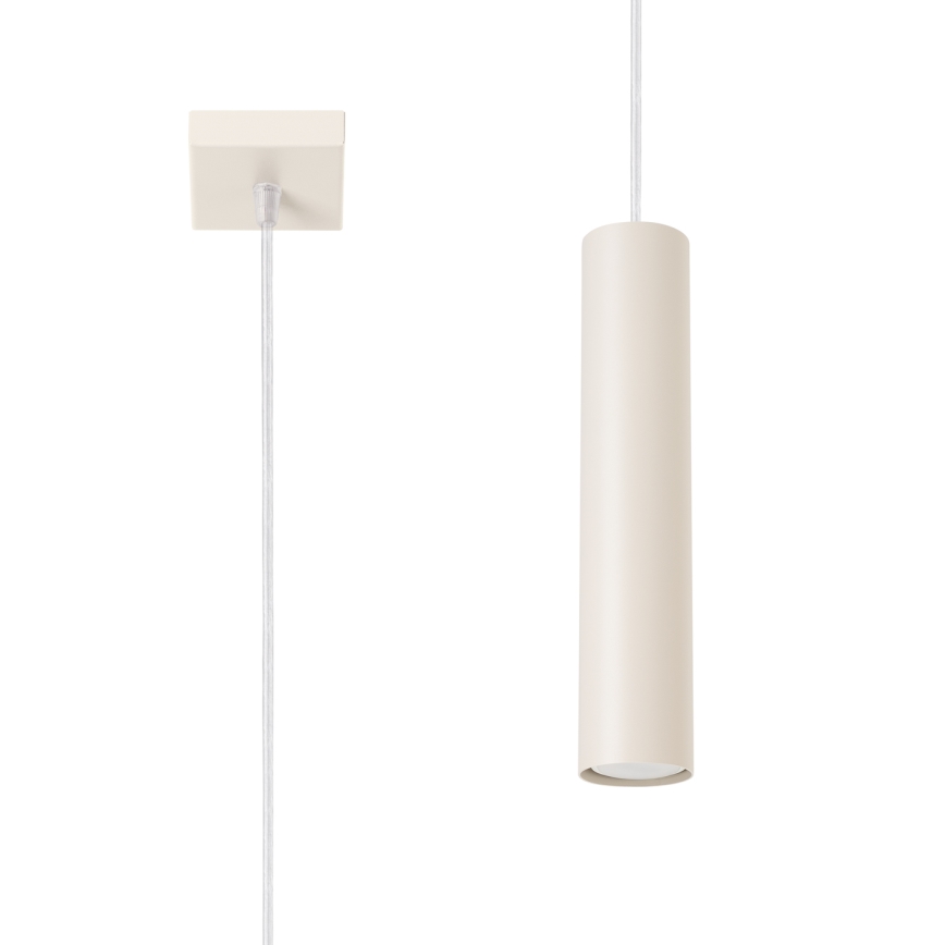 Lámpara colgante LAGOS 1xGU10/10W/230V color crema