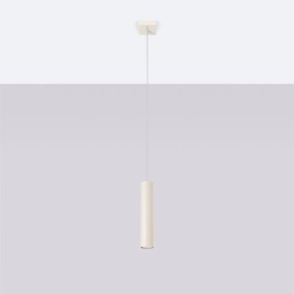 Lámpara colgante LAGOS 1xGU10/10W/230V color crema