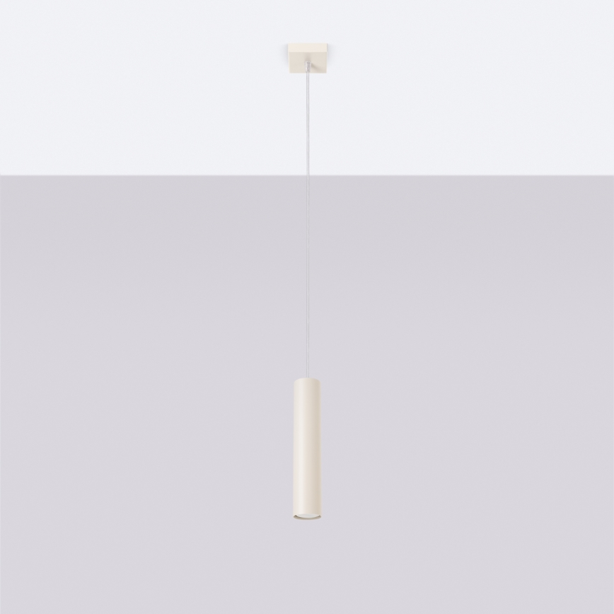 Lámpara colgante LAGOS 1xGU10/10W/230V color crema