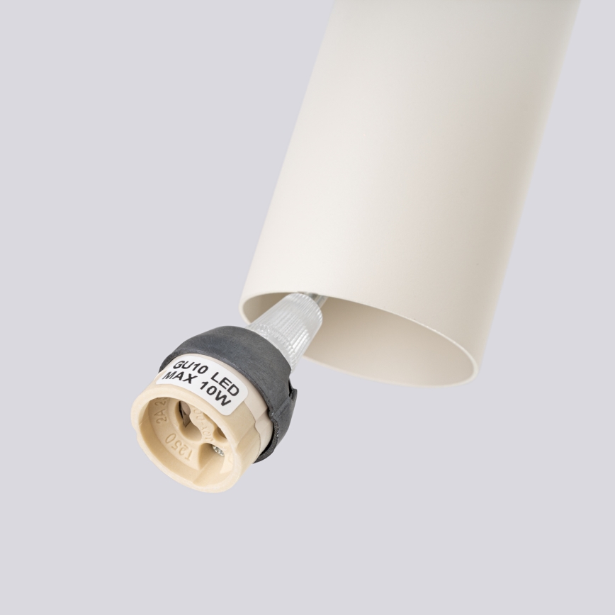 Lámpara colgante LAGOS 2xGU10/10W/230V color crema