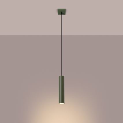 Lámpara colgante LAGOS 1xGU10/10W/230V verde