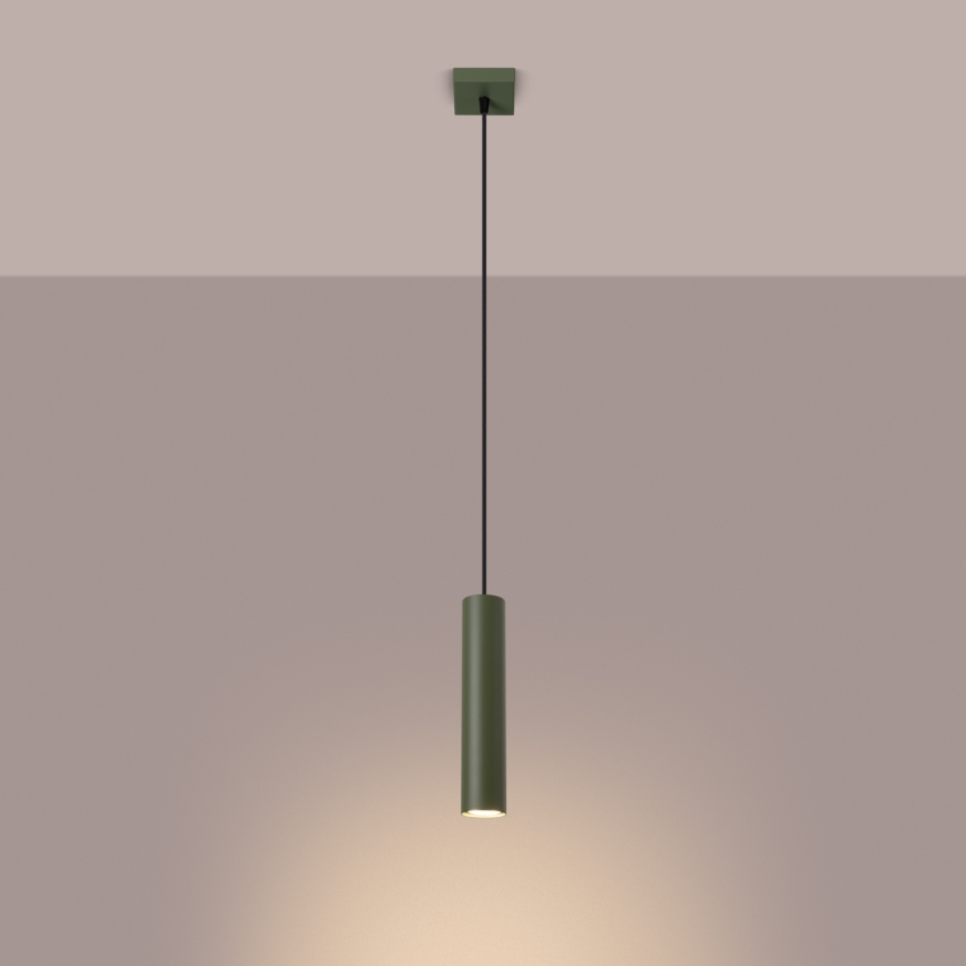 Lámpara colgante LAGOS 1xGU10/10W/230V verde