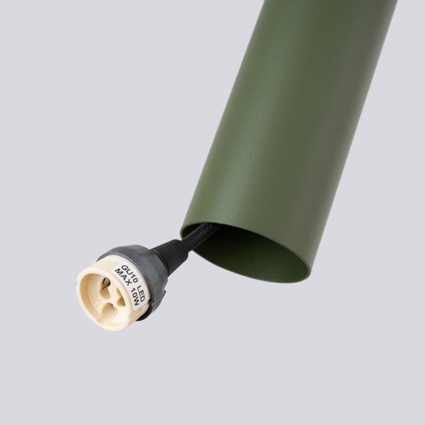 Lámpara colgante LAGOS 2xGU10/10W/230V verde