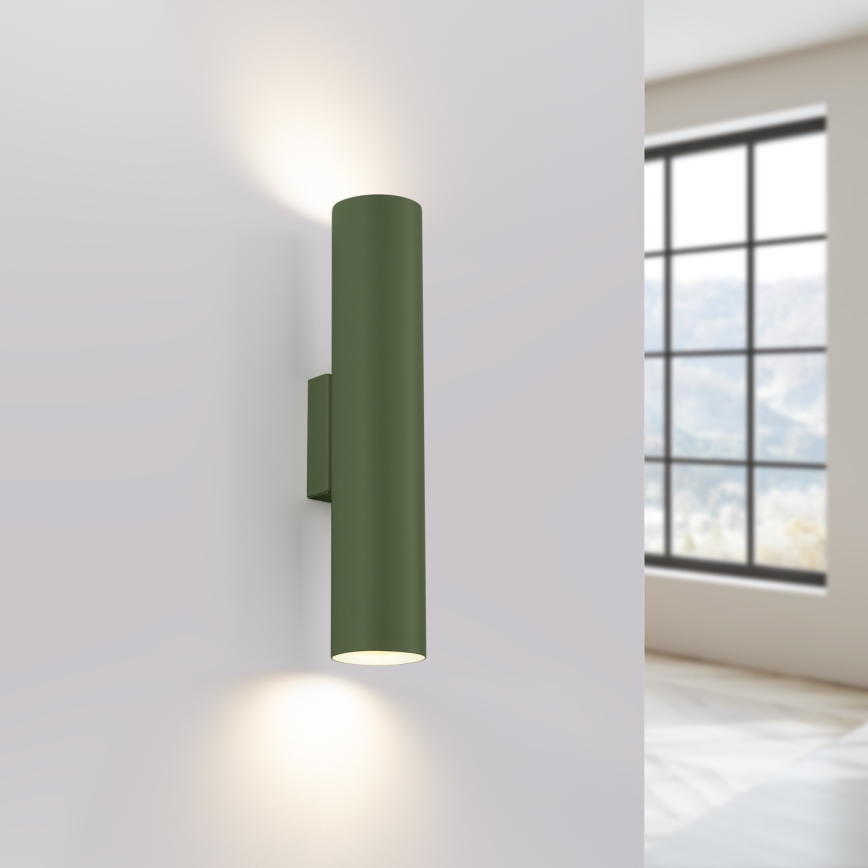 Aplique LAGOS 2xGU10/10W/230V verde
