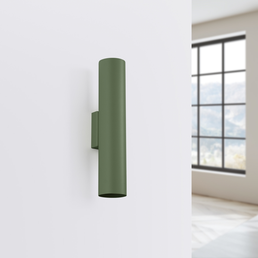 Aplique LAGOS 2xGU10/10W/230V verde