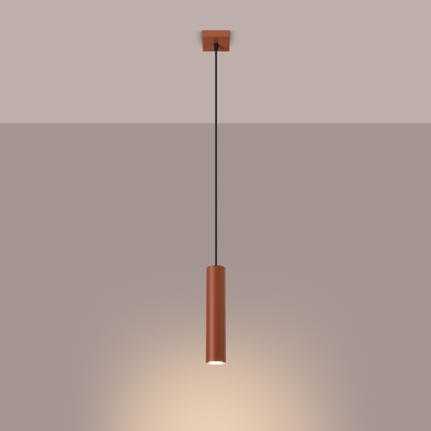 Lámpara colgante LAGOS 1xGU10/10W/230V rojo