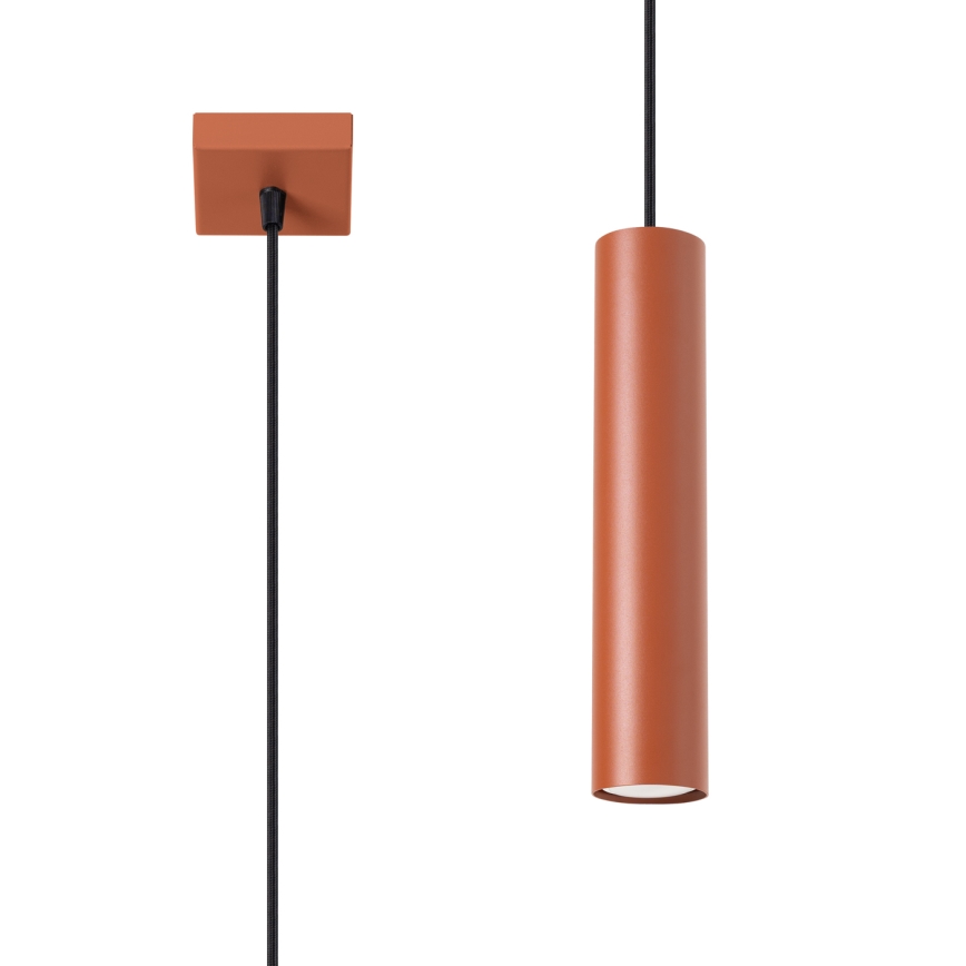 Lámpara colgante LAGOS 1xGU10/10W/230V rojo