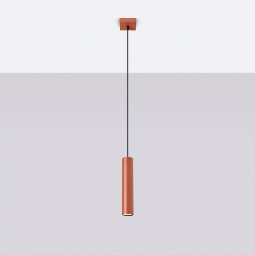 Lámpara colgante LAGOS 1xGU10/10W/230V rojo