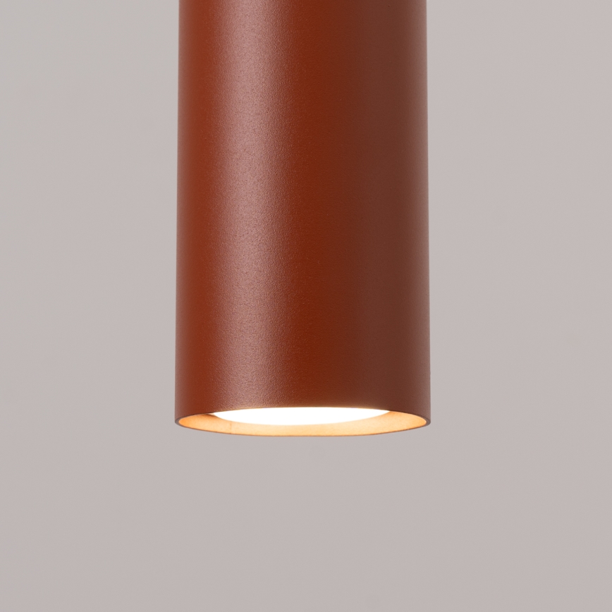 Lámpara colgante LAGOS 2xGU10/10W/230V rojo