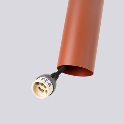 Lámpara colgante LAGOS 2xGU10/10W/230V rojo