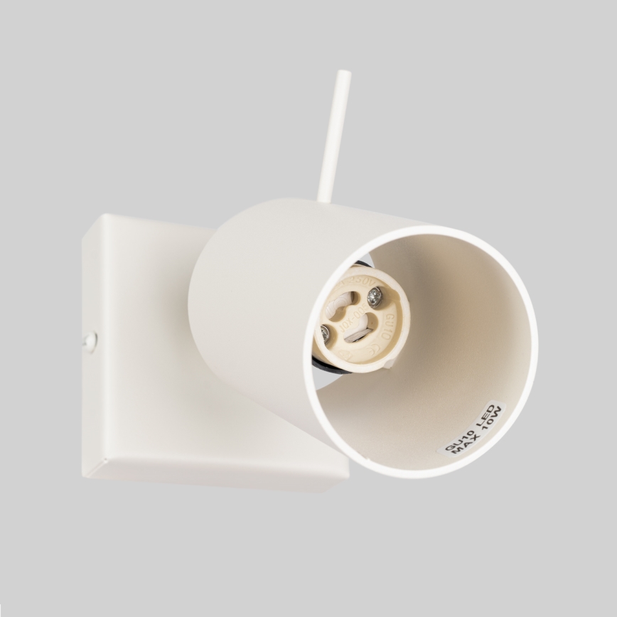 Foco de pared RING 1xGU10/10W/230V color crema