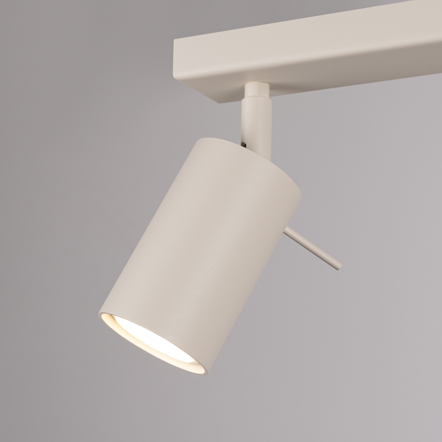 Foco RING 2xGU10/10W/230V color crema