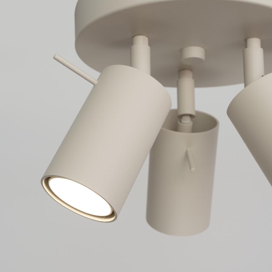 Foco RING 3xGU10/10W/230V color crema