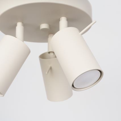 Foco RING 3xGU10/10W/230V color crema