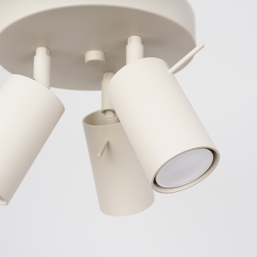 Foco RING 3xGU10/10W/230V color crema
