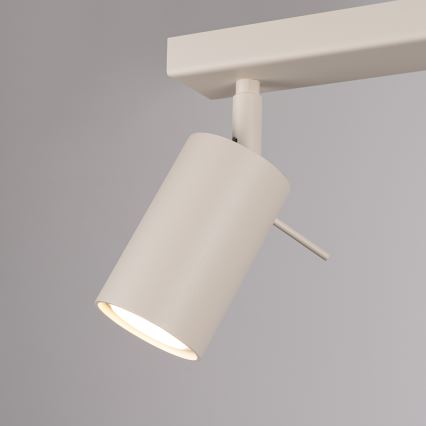 Foco RING 4xGU10/10W/230V color crema