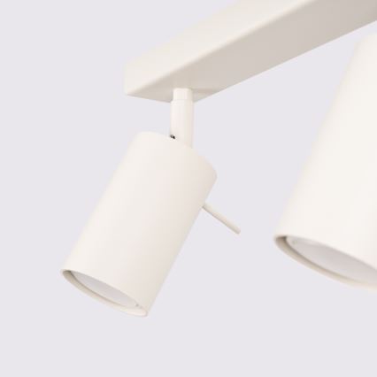 Foco RING 4xGU10/10W/230V color crema