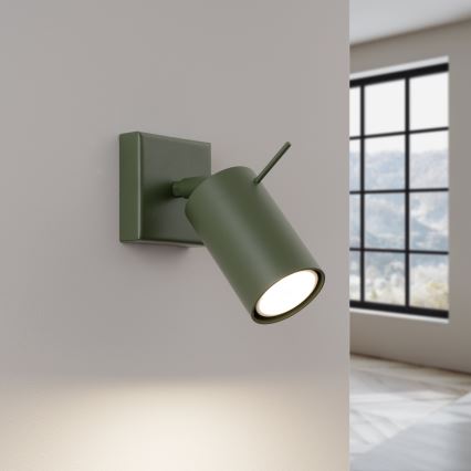 Foco de pared RING 1xGU10/10W/230V verde