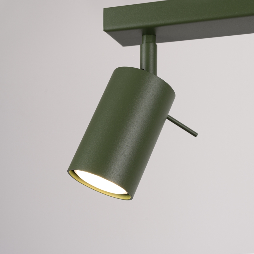 Foco RING 4xGU10/10W/230V verde