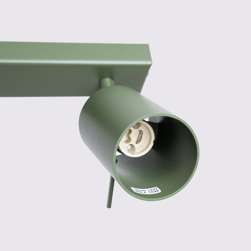 Foco RING 4xGU10/10W/230V verde