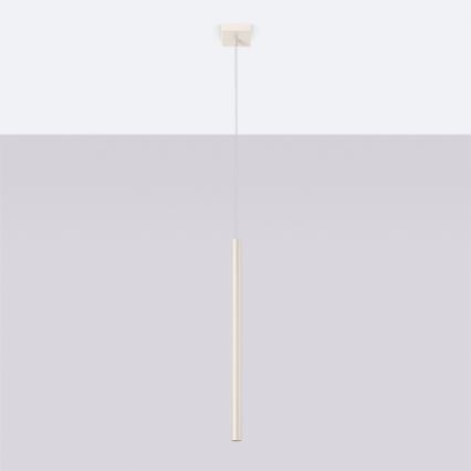 Lámpara colgante PASTELO 1xG9/8W/230V color crema