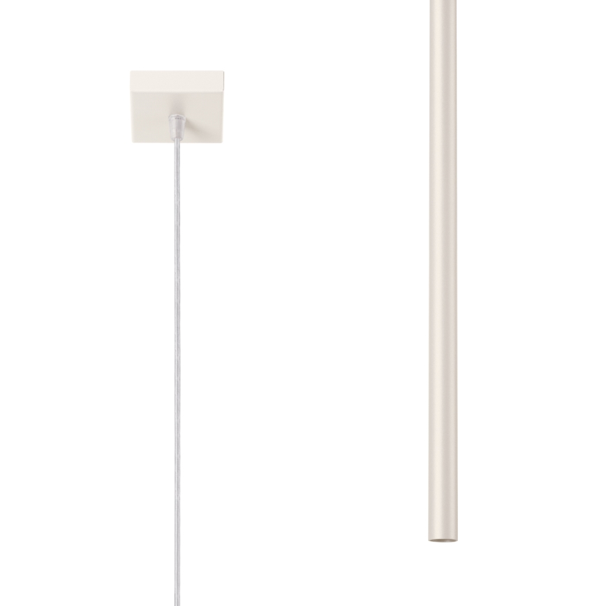 Lámpara colgante PASTELO 1xG9/8W/230V color crema
