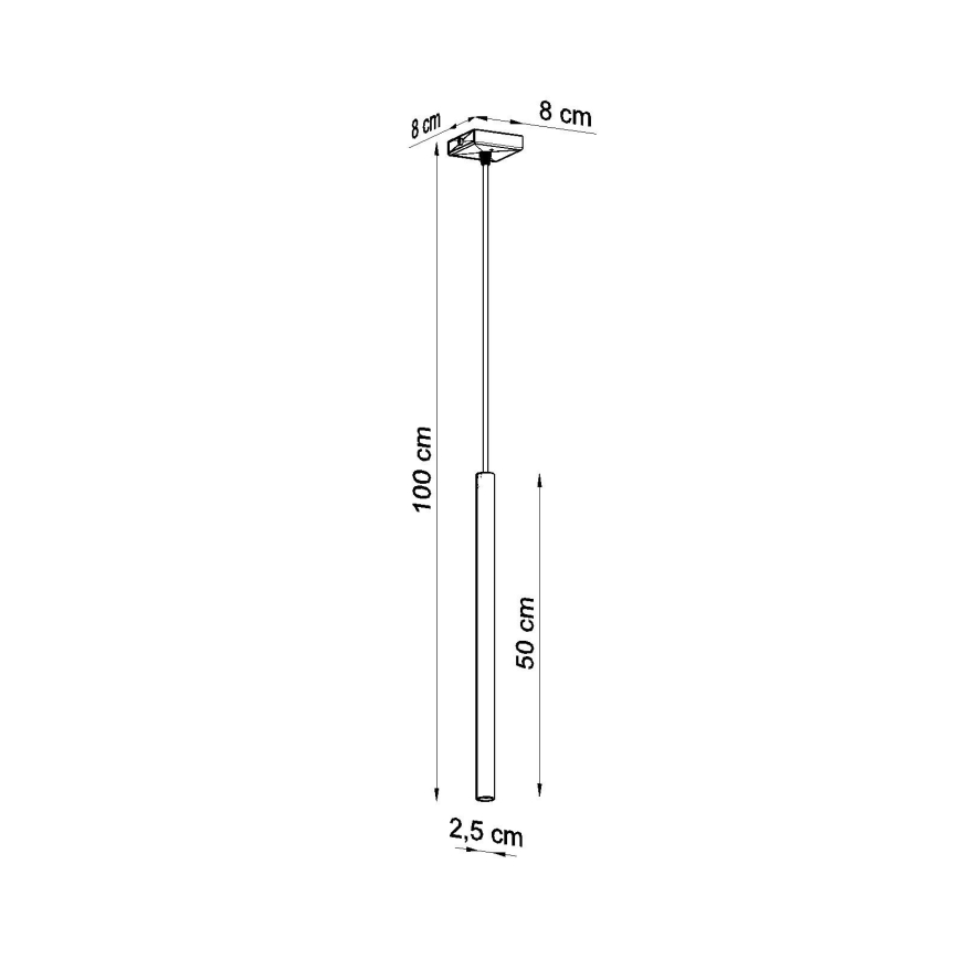 Lámpara colgante PASTELO 1xG9/8W/230V color crema