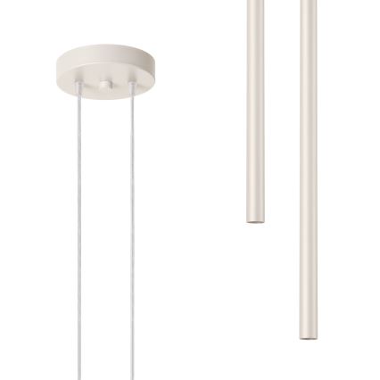Lámpara colgante PASTELO 2xG9/8W/230V color crema