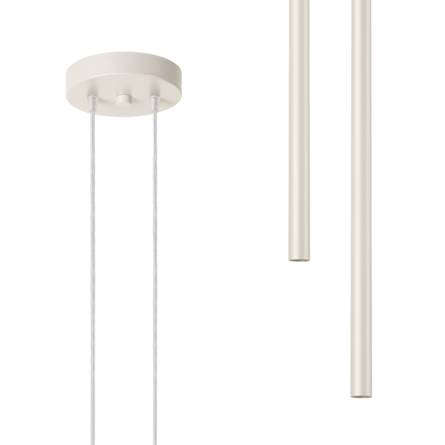 Lámpara colgante PASTELO 2xG9/8W/230V color crema