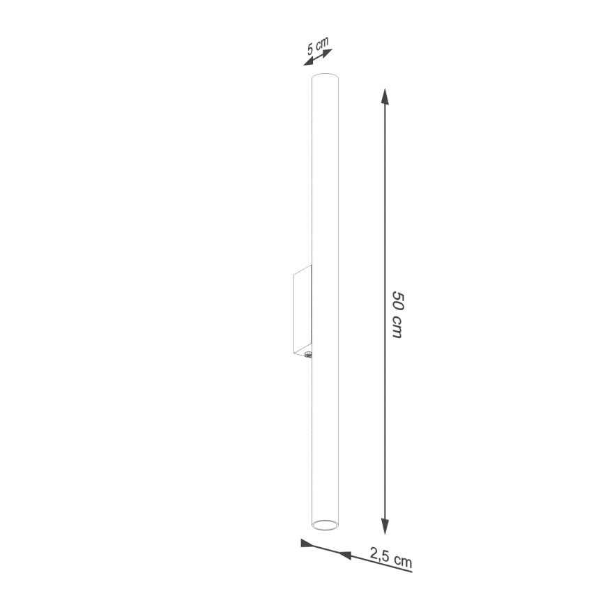 Aplique PASTELO 2xG9/8W/230V rojo