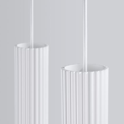 Lámpara colgante KARBON 2xGU10/10W/230V blanco