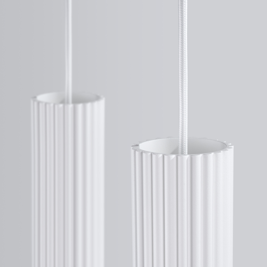 Lámpara colgante KARBON 2xGU10/10W/230V blanco