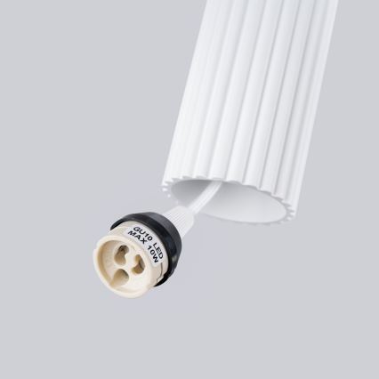 Lámpara colgante KARBON 2xGU10/10W/230V blanco