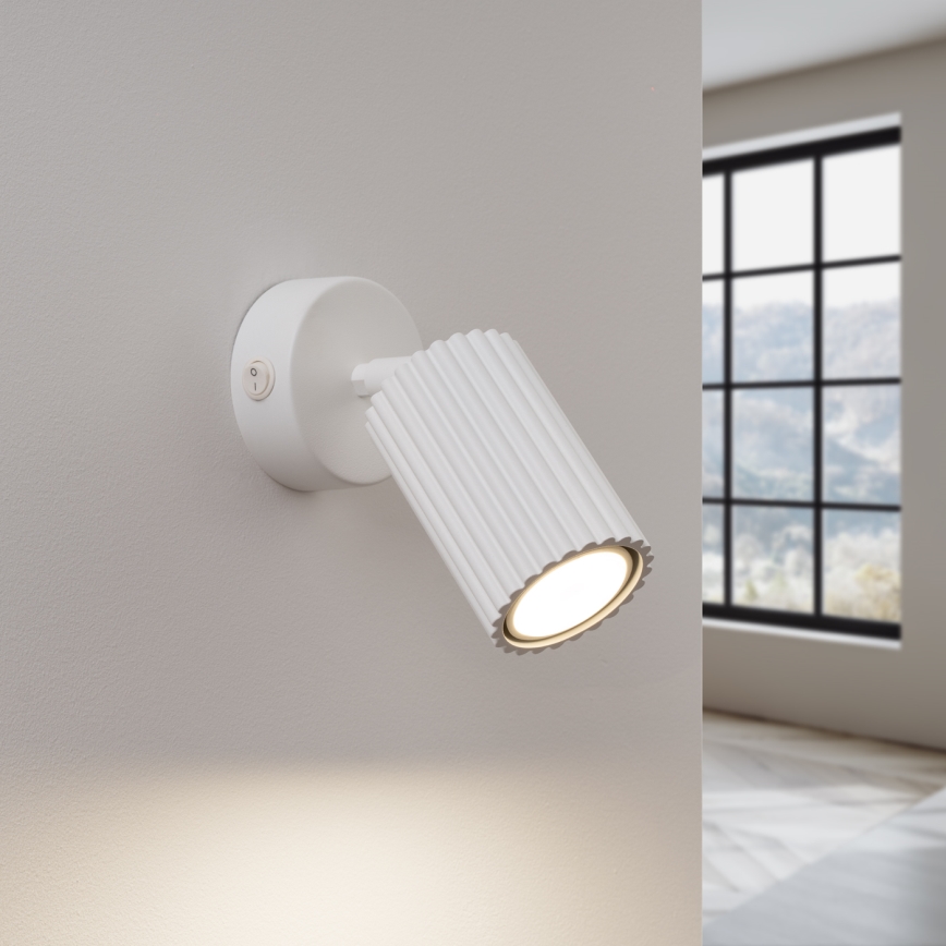 Foco de pared KARBON 1xGU10/10W/230V blanco