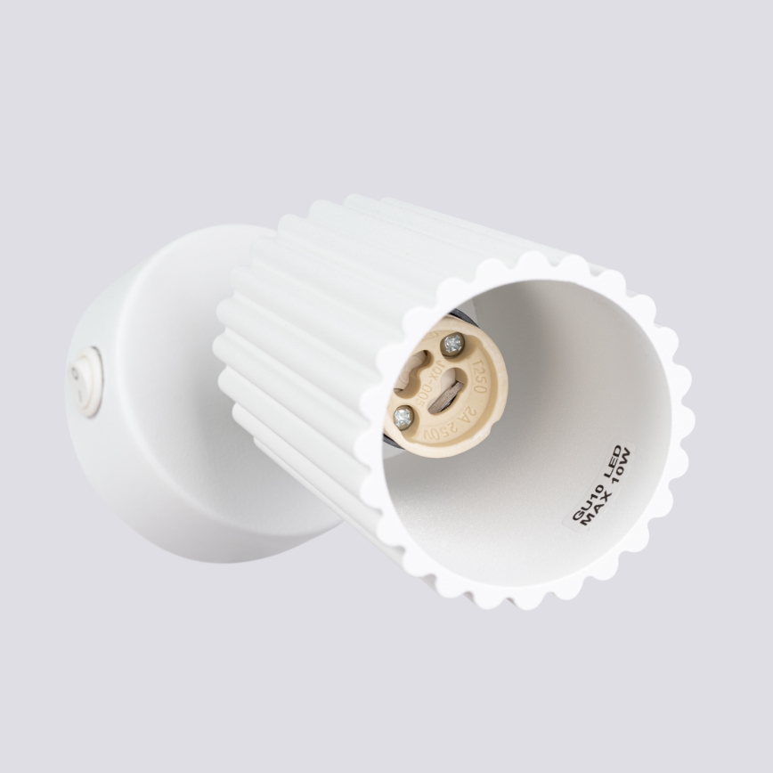 Foco de pared KARBON 1xGU10/10W/230V blanco