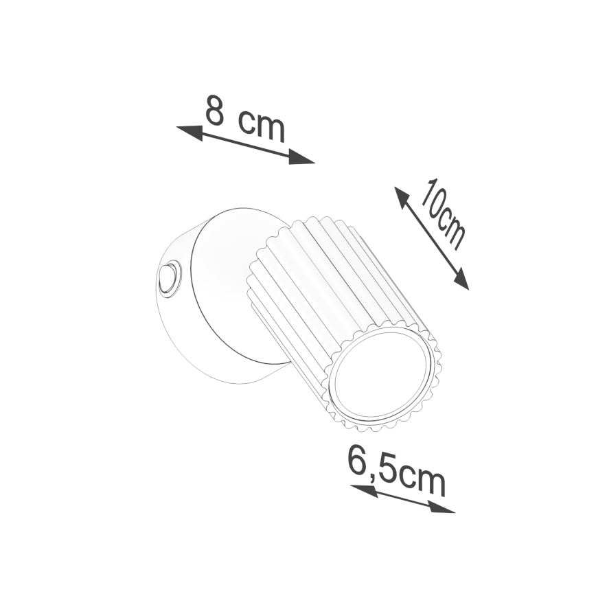 Foco de pared KARBON 1xGU10/10W/230V blanco