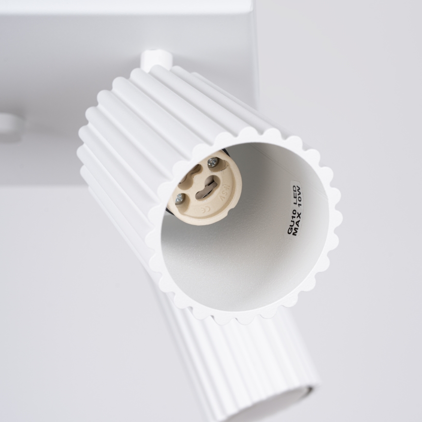 Foco KARBON 4xGU10/10W/230V blanco