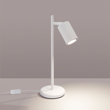 Lámpara de mesa KARBON 1xGU10/10W/230V blanco