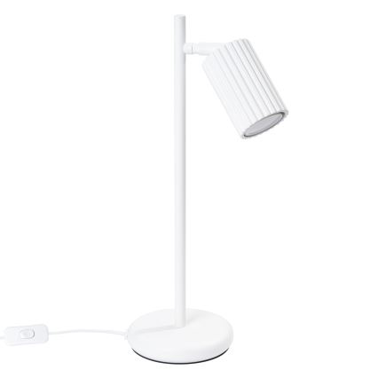 Lámpara de mesa KARBON 1xGU10/10W/230V blanco