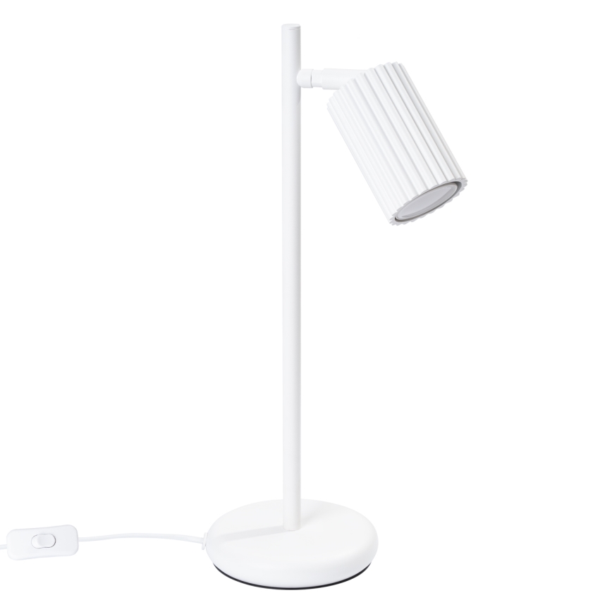 Lámpara de mesa KARBON 1xGU10/10W/230V blanco