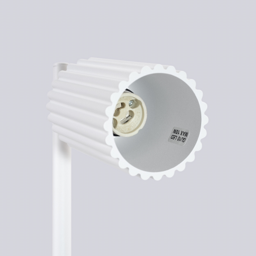 Lámpara de mesa KARBON 1xGU10/10W/230V blanco