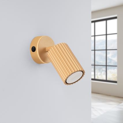 Foco de pared KARBON 1xGU10/10W/230V dorado