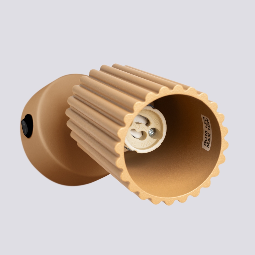Foco de pared KARBON 1xGU10/10W/230V dorado