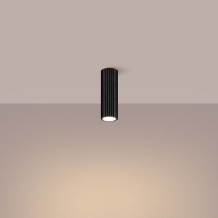 Foco KARBON 1xGU10/10W/230V 20 cm negro