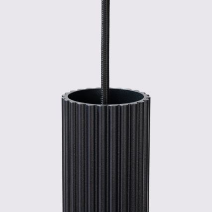 Lámpara colgante KARBON 2xGU10/10W/230V negro