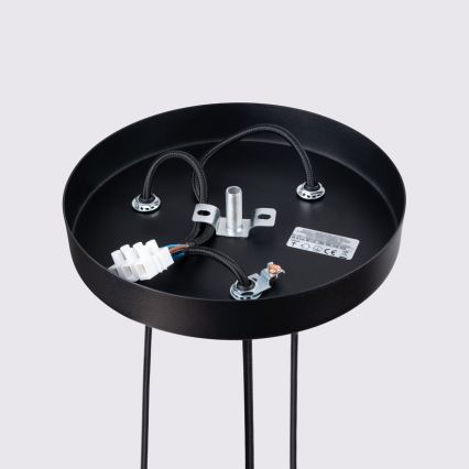 Lámpara colgante KARBON 3xGU10/10W/230V negro