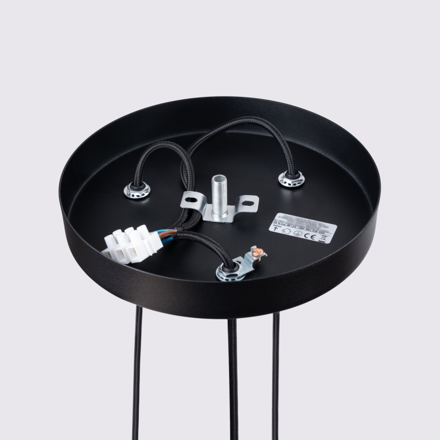 Lámpara colgante KARBON 3xGU10/10W/230V negro