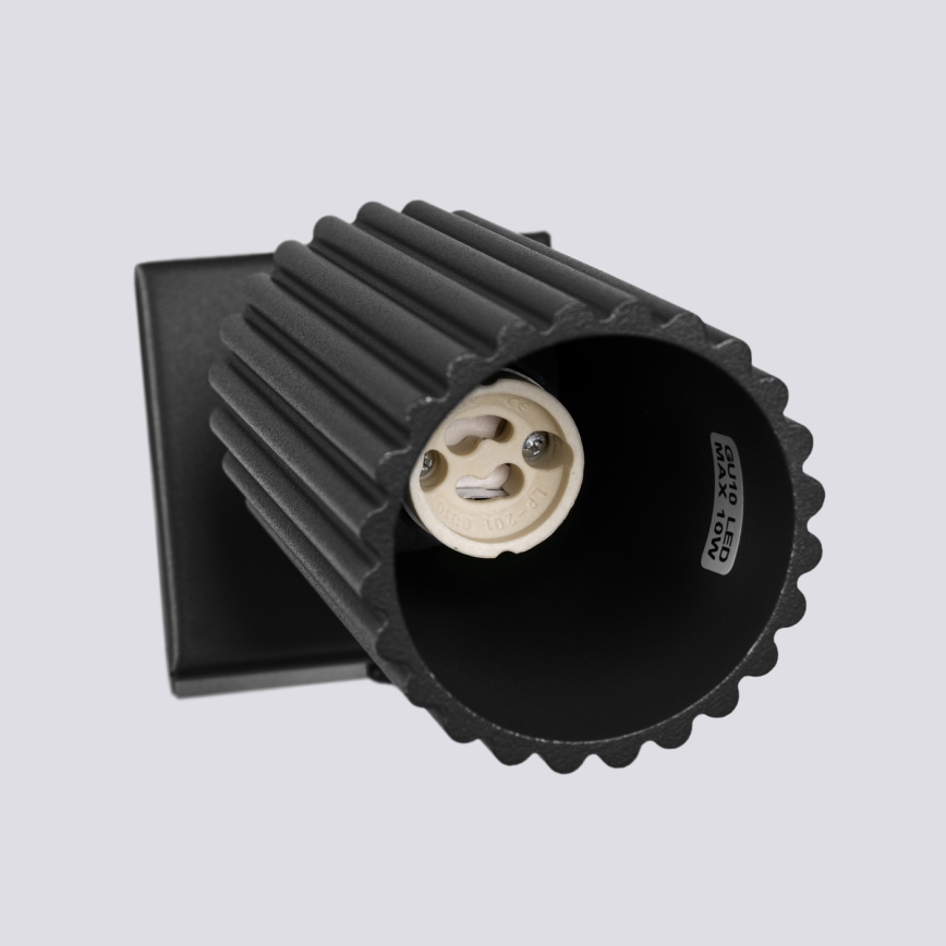 Foco de pared KARBON 1xGU10/10W/230V negro