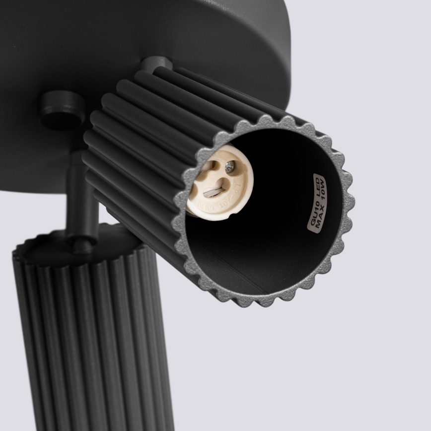 Foco KARBON 3xGU10/10W/230V negro